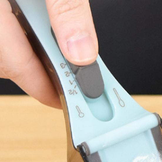 Мерная ложка для корма для домашних животных Регулируемая мерная кружка для корма для домашних животных с управлением Многофункциональная кухонная ложка для муки, кофе, сахара