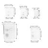 Набор из 5 стеклянных мерных стаканов 10 мл, 25 мл, 50 мл, 100 мл, 250 мл. Прозрачная градуированная лабораторная посуда для точного измерения жидкостей в науке