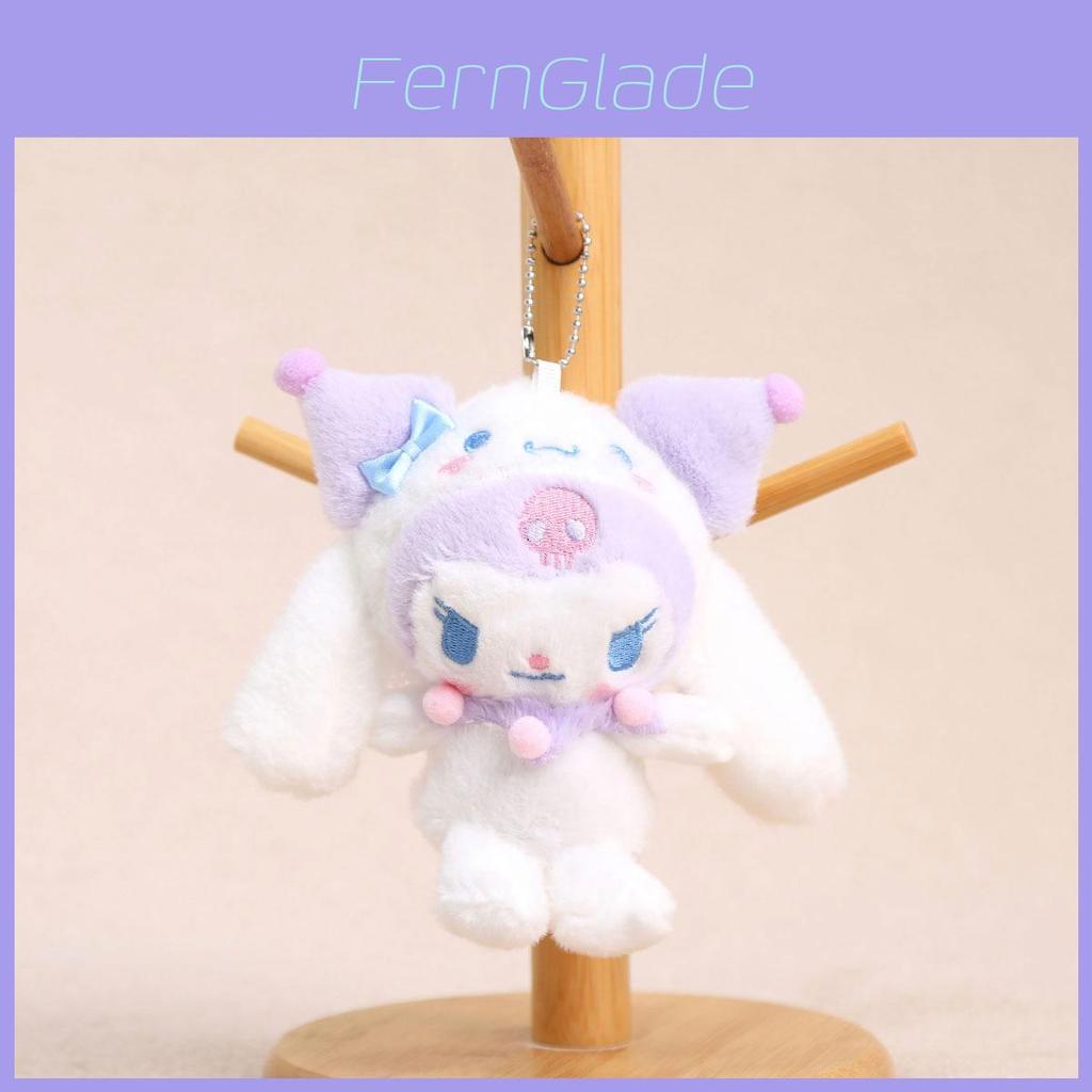 Плюшевый брелок Cinnamoroll Kuromi Hello Kitty Melody с мягким наполнителем из полипропиленового хлопка для девочек и коллекционеров