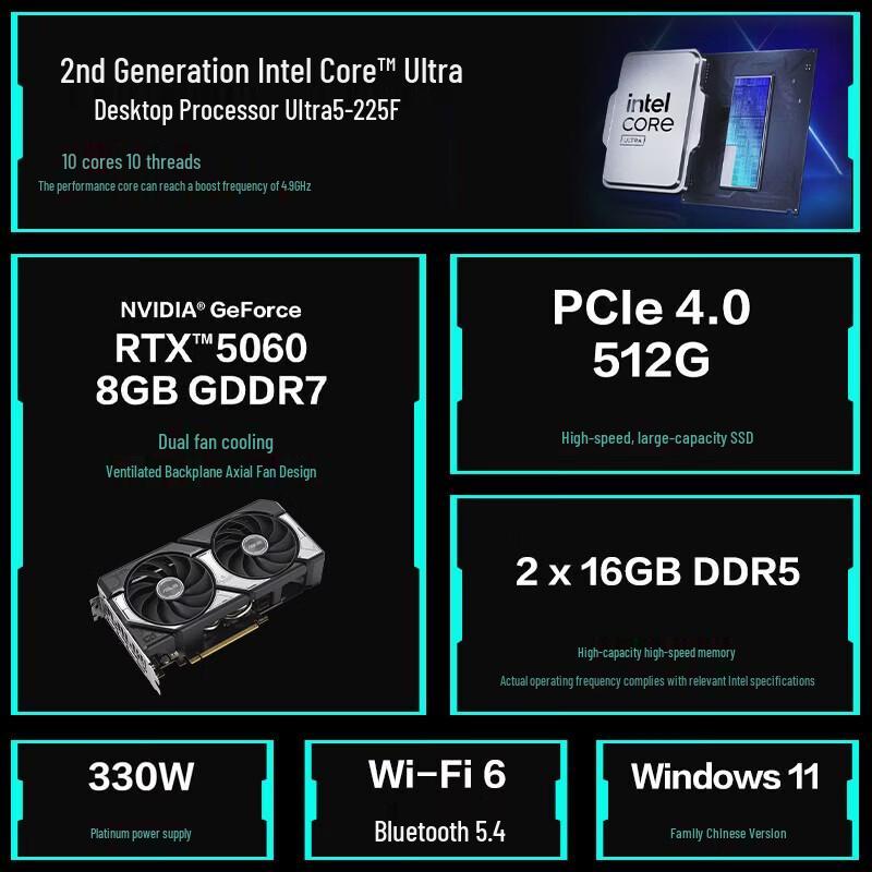 Asus Игровой ПК TUF Gaming 6X для настольного компьютера (Китайская версия)