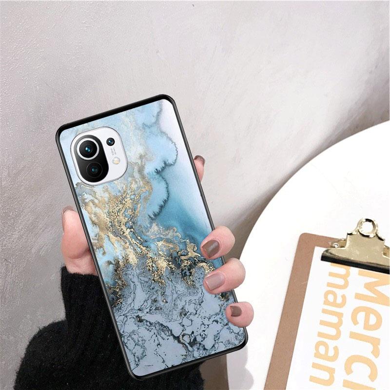 Чехол для телефона 'Мрамор темно-синий' для Xiaomi 12 Mi 10T 11T 11 Pro 10 10T 11 lite 10pro 11Ultra Poco X3 Pro Poco F3 M3