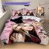3Pcs Avril Lavigne'S Floral Artwork Bedding Sets For All Sizes New 3D Printed Bed Cover Comforter Duvet Cover Pillowcase Bedroom Decoration