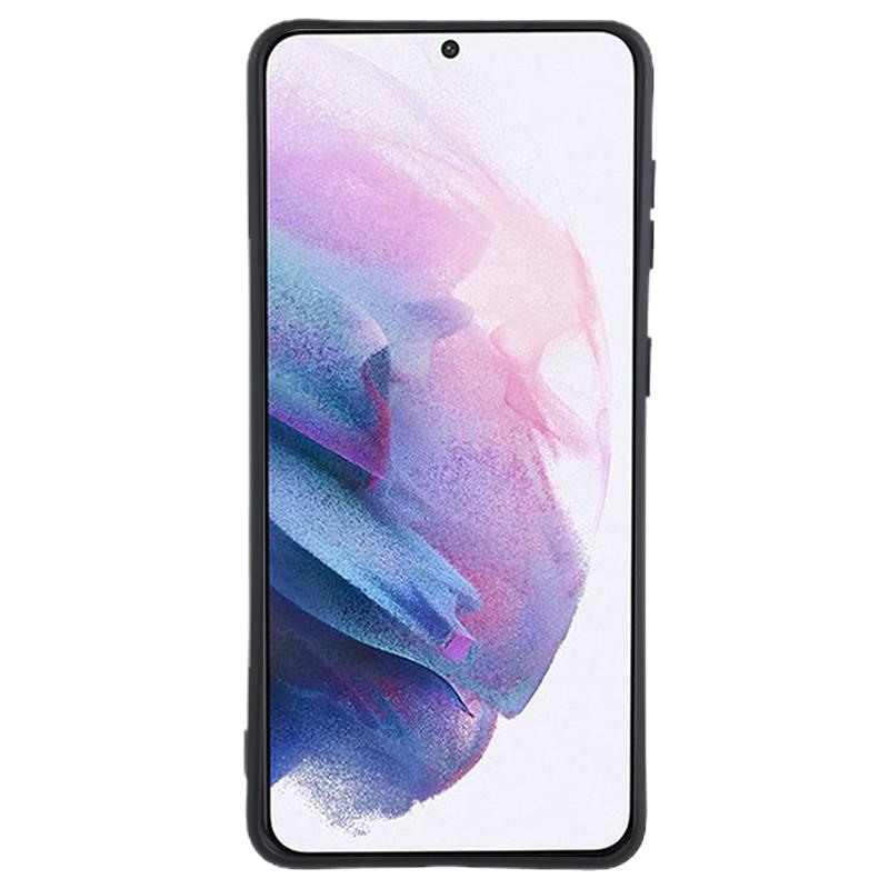 Для Samsung Galaxy S21+ 5G Задняя крышка с подкладкой из микроволокна Чехол из ТПУ Прорезиненная накладка для мобильного телефона