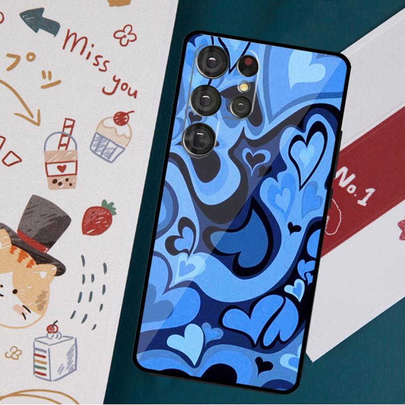 Чехол для телефона Flower Power Deformed love для Samsung Galaxy S23 S21 S22 Ultra S8 S9 S10 Note 10 Plus S20 FE Cover Funda