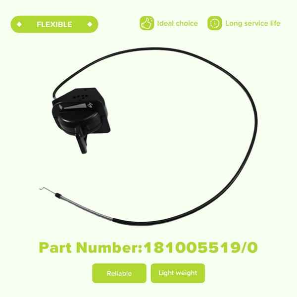 Black ABS Throttle Cable for Mountfield Lawn Mower