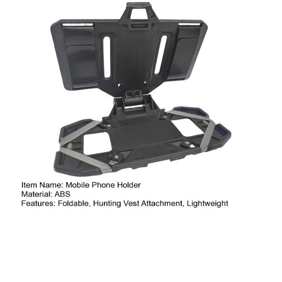 Складной держатель для телефона на охотничьем жилете, держатель для мобильного телефона, универсальная нагрудная навигационная панель, держатель для мобильного телефона, крепление для жилета на открытом воздухе