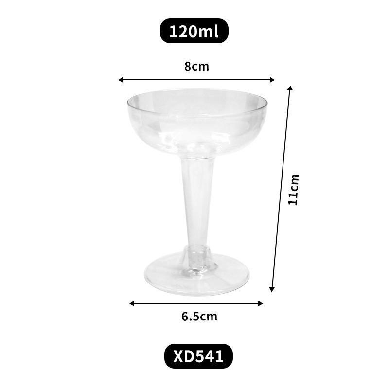 10 шт. Небьющиеся прозрачные пластиковые бокалы для шампанского, одноразовые герметичные стаканы для девичника, празднования годовщины