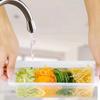 Portable 5 in 1 Vegetable Chopper with Container Stainless Steel Potato Slicer Plastic Manual Carrot Cutter Restaurant