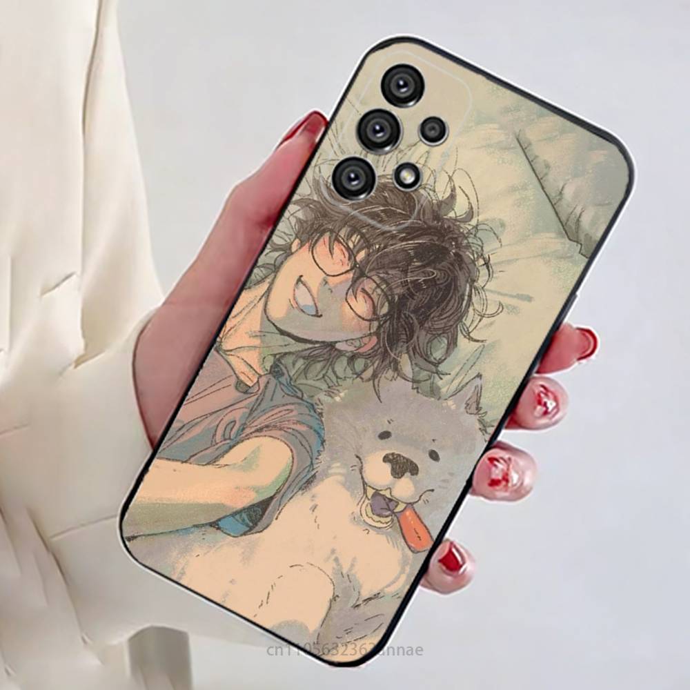 L-Lost In The C-Cloud Manga Phone Case for Samsung Galaxy A73,23,53,33,14,24,13,72,22,52,32,54,A34 Soft Cover