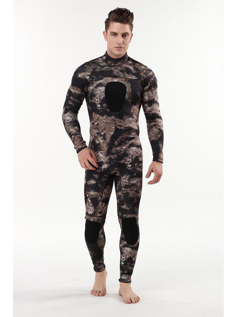 3MM Camouflage Neoprene One-Piece Wetsuit for Surfing & Diving