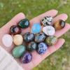 10 шт. Камень для цветочного горшка Натуральный полированный камень Яйцо Мини Случайный узор Пасхальное украшение Яйцо Сделай сам 22x30 мм Яйцо Рукоделие Сад