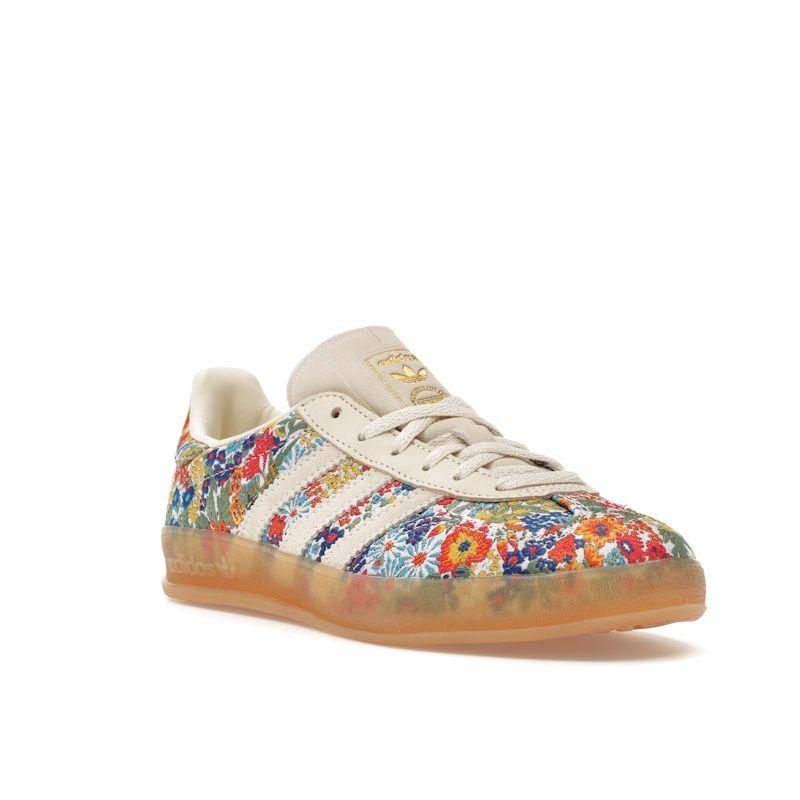 Liberty London X Adidas Gazelle Indoor Floral Embroidery Women Sneakers Cream Off-White Gum JP5309