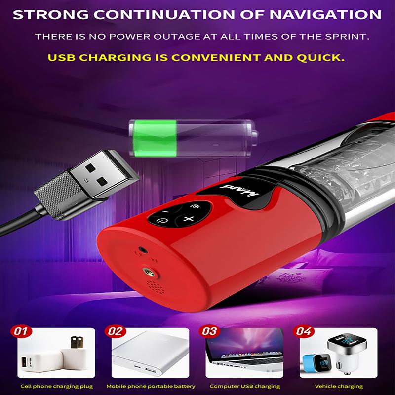 Мужской мастурбатор, автоматическое телескопическое вращение, настоящая вагина, чашка для голосовой мастурбации для мужчин, карманная киска, сильные секс-игрушки