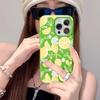 Чехол для iPhone 16 15 14 13 12 11 Pro Max Желтый Ломтик Лимона Рисунок Личи Чехол для телефона для iPhone 16e XS Max X XR 16 Plus Funda