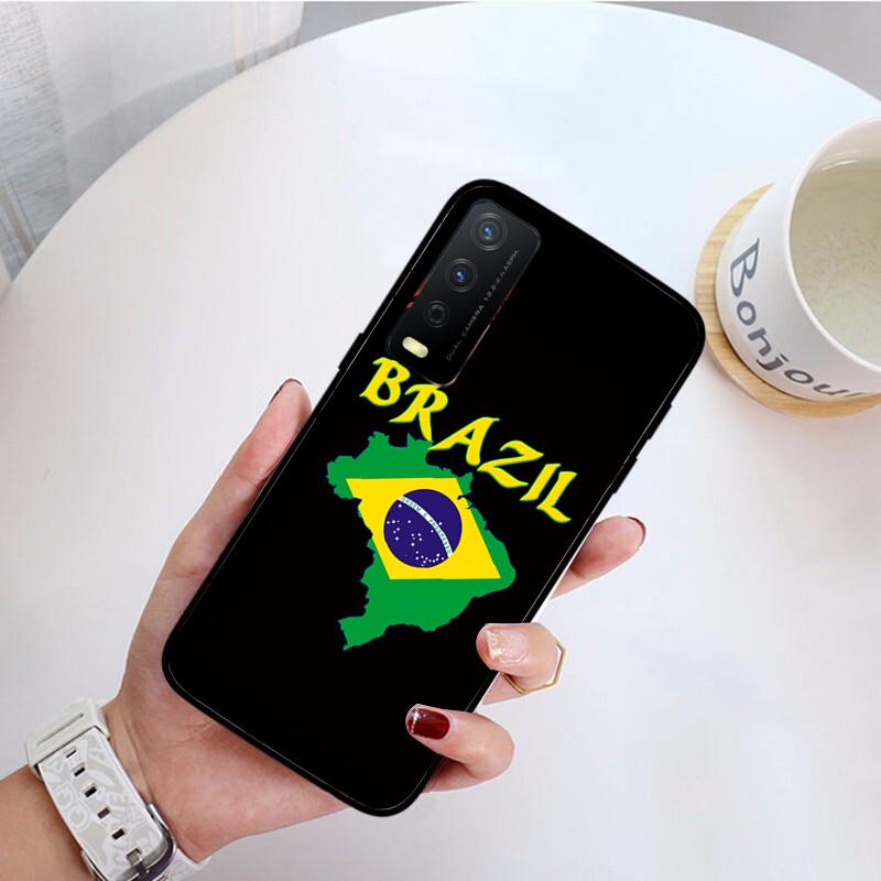 Чехол для телефона с флагом Бразилии Brasilien Flagge для VIVO Y31 Y21 Y70 Y21S Y20 Y72 1907 Y12 Y11S Y53S Y33S Y55 Y76 Y51 Y15S Y01