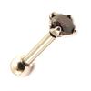 [L4484] - Black 'Essential' Micro Barbell (tragus)