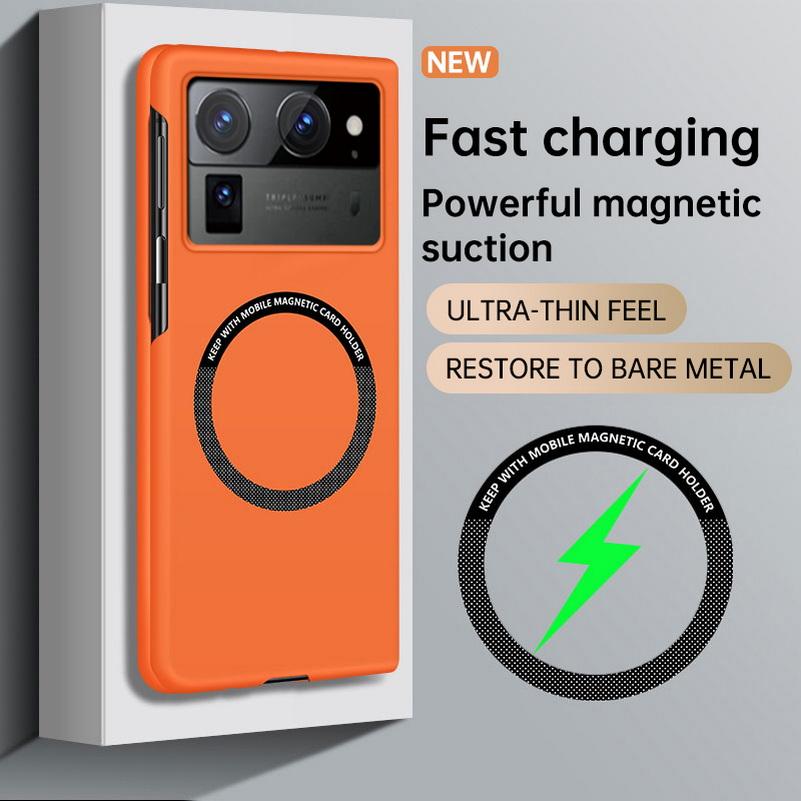 Ultra-thin Frameless Phone Case For Tecno Phantom V Fold2 Tecno V Fold Magsafe Magnetic Hard Cover