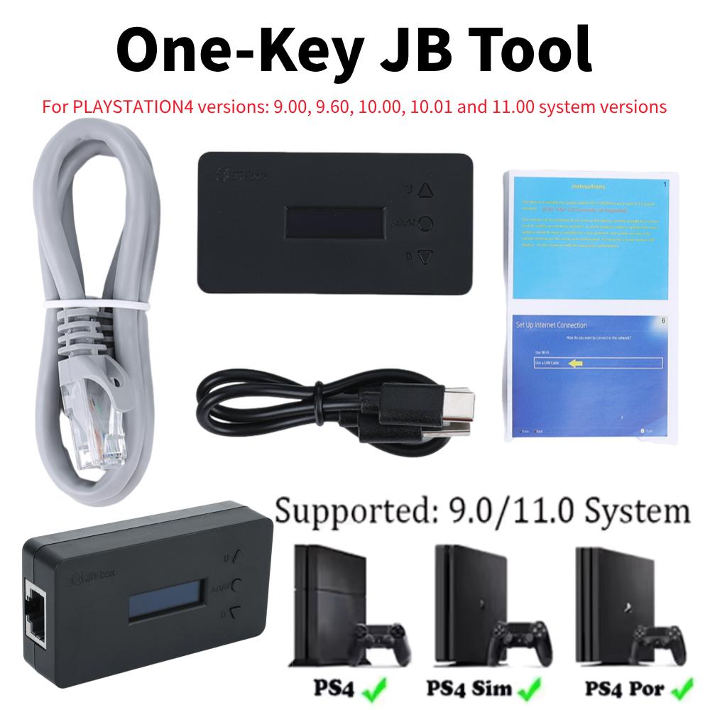 Модификационный набор JB Tool с одним ключом и кабелем Type-C Ethernet, игровые аксессуары для PLAYSTATION4/Pro/Slim, система 9.0-11.0