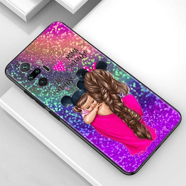 Case For Redmi Note 10 Pro Max 9 9t 9s 8 8t 7 Cover Tpu Fundas For Redmi K40 Pro Plus 9 9a 9c Shell Baby Mom Girl