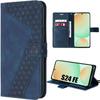 Case for Samsung Galaxy S24 FE - BOOLING - Navy Blue - Shockproof Protection - PU Leather - Semi-rigid
