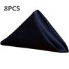 Handkerchief Luxury Soft Wedding Table Cloth Dinner Decor Faux Satin Cloth Square Table Napkins