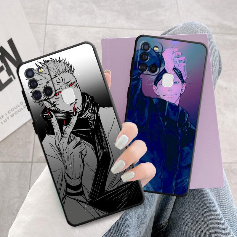Чехол для Samsung Galaxy A03 Core A04 A03s A04s A40 A10 A70 A10s A50 A20e A02s A02 A01 Jujutsu Kaisen Gojo Satoru Wolf Cover