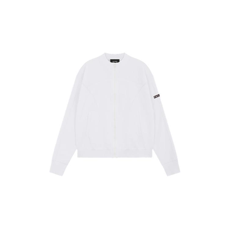 We11done Ss26 Motorcycle Logo Long Sleeve Casual Jacket Unisex jackets WD-KJ1-26-611-U-WH