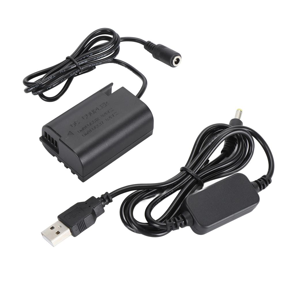 DMW DCC12 Полностью декодированный фиктивный аккумулятор DC-соединитель с кабелем USB 4017 8,7 В для адаптера DMW BLF19E для