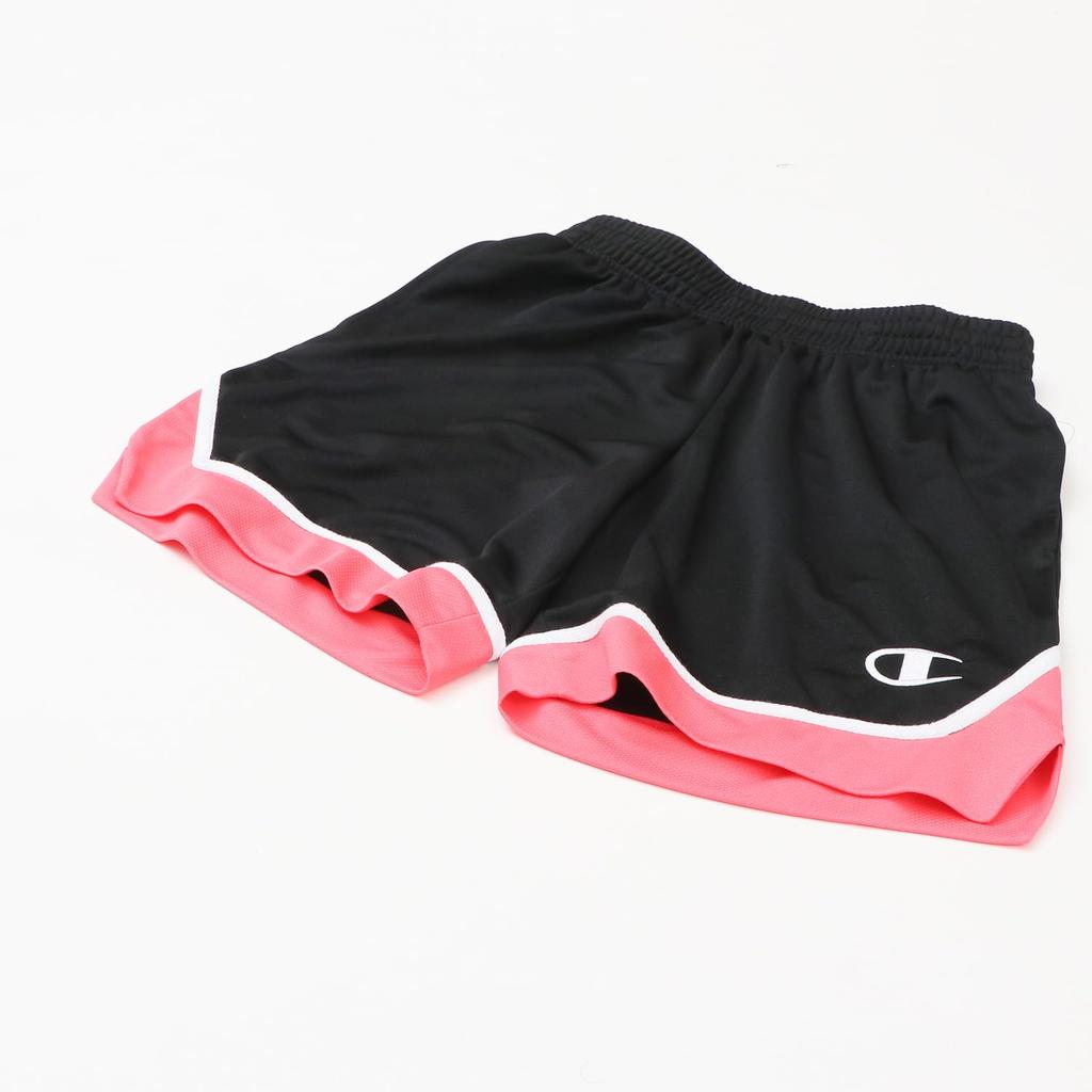 Shorts Quick Dry One Point Logo Shorts Basketball Black [Champion] CW-AB523 Women's