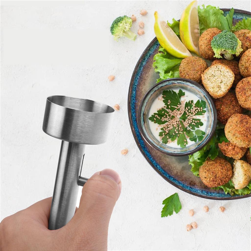 Professional Meatball Scoop Falafel Maker Scoop Ball Maker Stainless NonSticky Meat Baller Scoop Tool Falafel Maker Tool
