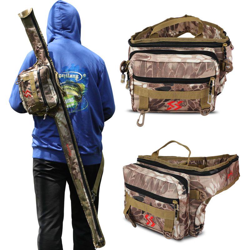 Водонепроницаемая сумка для рыбалки, складная многофункциональная сумка для рыбалки на наживку, большая вместительная сумка через плечо