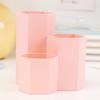 Hexagonal Multi-Grid Storage Box: Creative Eyebrow Pencil, Cosmetic, and Stationery Desktop Holder for Students
