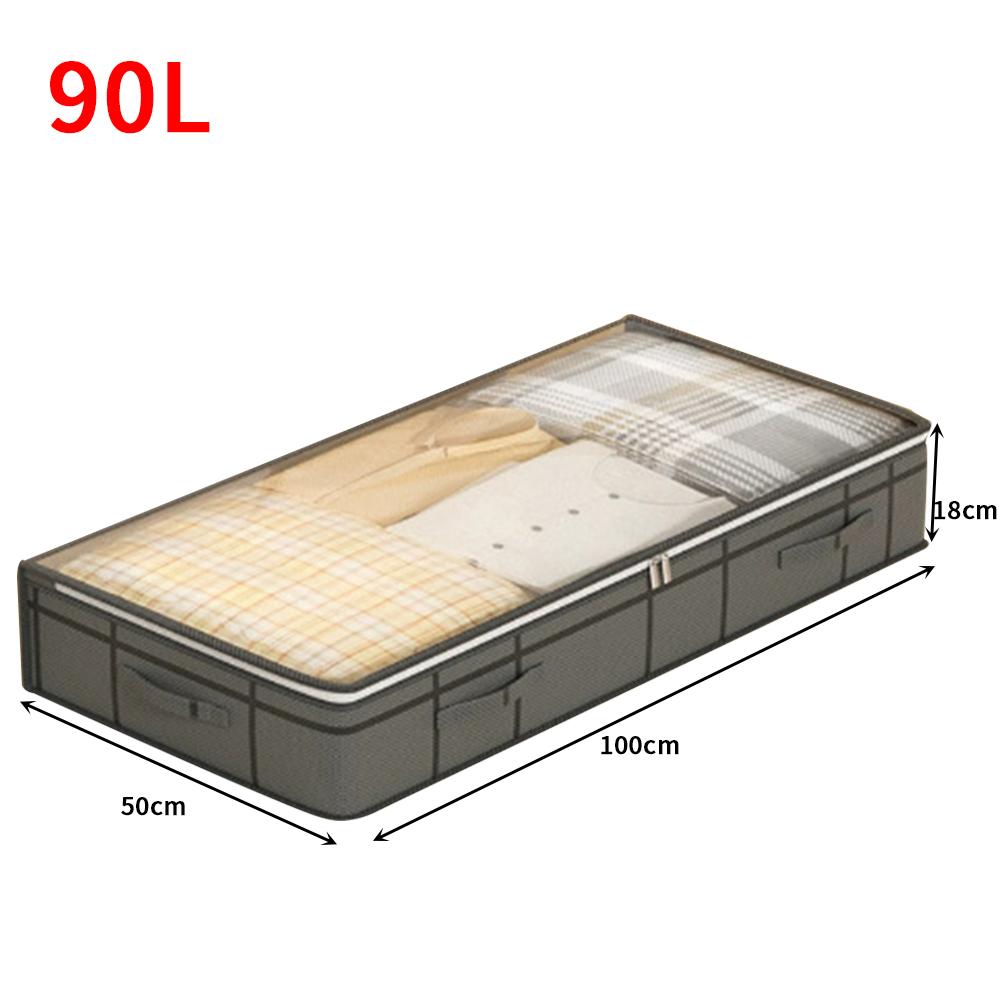 Large-Capacity Under-bed Clothing Organizer Quilt Blanket Storage Bag Foldable Sorting Bag Bedroom Closet Wardrobe Organizers