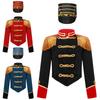 Kids Cosplay Costume Circus Ringmaster Majorette Drummer Outfit with Fringe Jacket and Hat