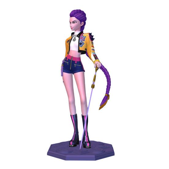 Kpop Hunter Figure Animated Movie Inspired Cartoon Girl Figurine Statue Model Home Office Bookshelf Desktop Decoration Ornament