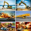5D DIY Diamond Painting Large Excavator Diamond Embroidery Cross Stitch Kit Full Rhinestone Mosaic Home Decor