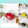 Adorable Cartoon Jelly Shoulder Bag For Girls With Stylish Pearl Chain Design