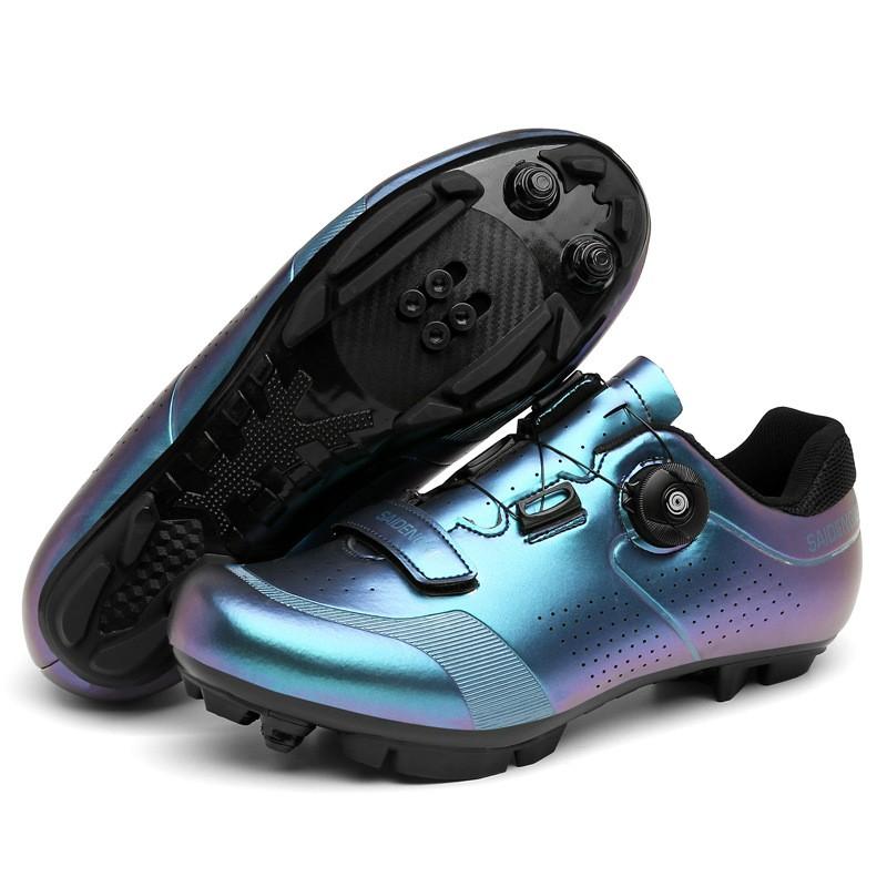 Mens Cycling Shoes Professional Road MTB Bike Hard Sole Breathable Non-Cleat Clipless Options