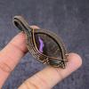 Кулон из медной проволоки «Дерево жизни» из драгоценного камня пурпурит, ручная работа, 2,76 дюйма, s0R21