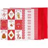 Vivi Gade A4 Scrapbooking Paper Pad - Christmas - 24 Pcs - Assorted Tones - Mixed