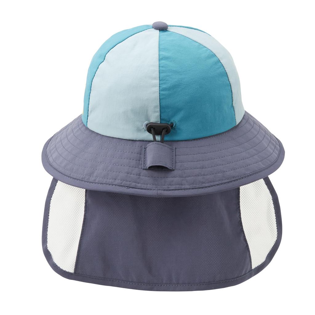 [Miki House] Hat, Logo, UV Protection, Sunshade Cover Included, Plain, Boys, Girls, Baby, Kids, Children's Clothing, Kindergarten, School, Simple,