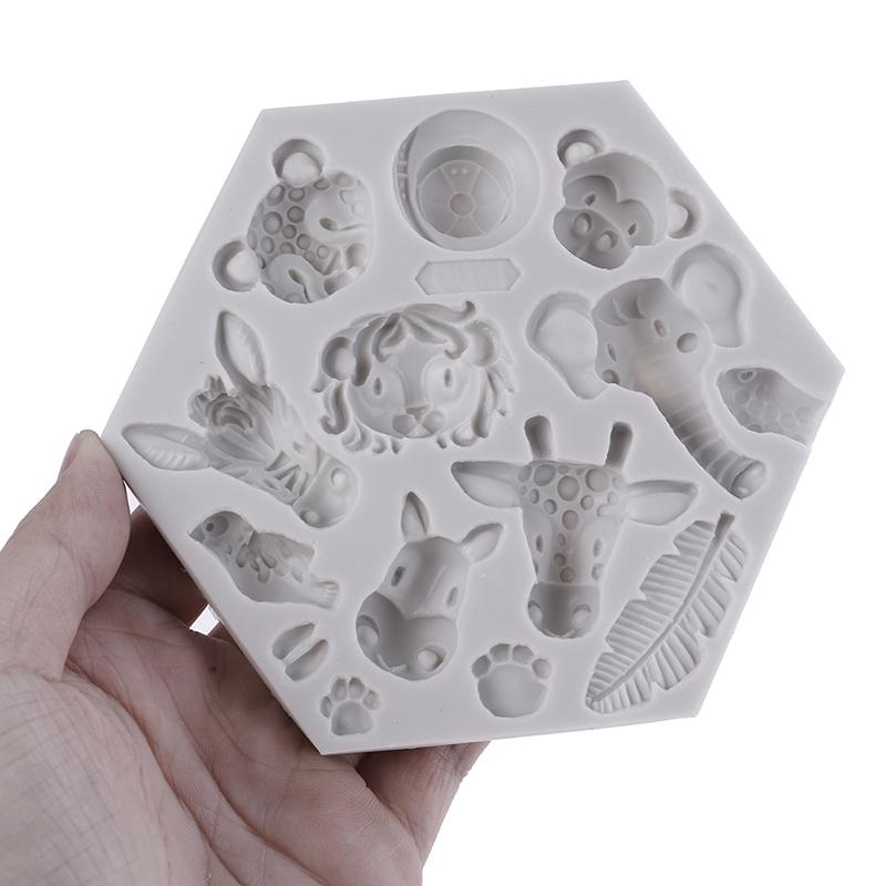 Формы для изготовления лесных животных, силиконовые формы, декоративные формы для тортов в виде лесных животных, инструменты
