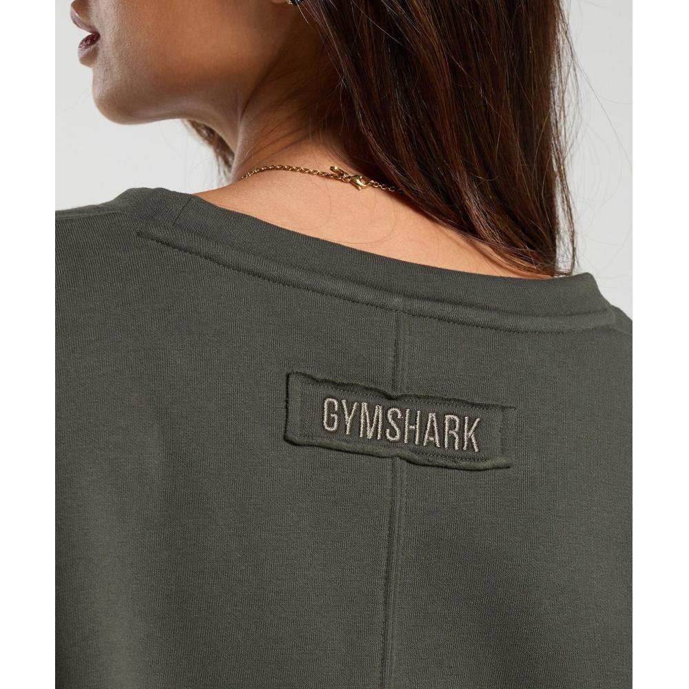 Gymshark Флисовая толстовка большого размера Strength Green B8a7g Ecjh