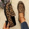 Women Sneakers Fashion Leopard Patchwork Slip-on Loafers Shoes Women Chunky Heel Platform New Casual Plus Size Sneakers Women