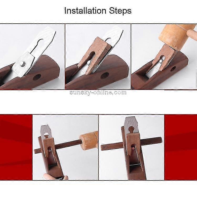280mm Indonesian Mahogany Hand Planer Diy Carpenter Tools - GXCC
