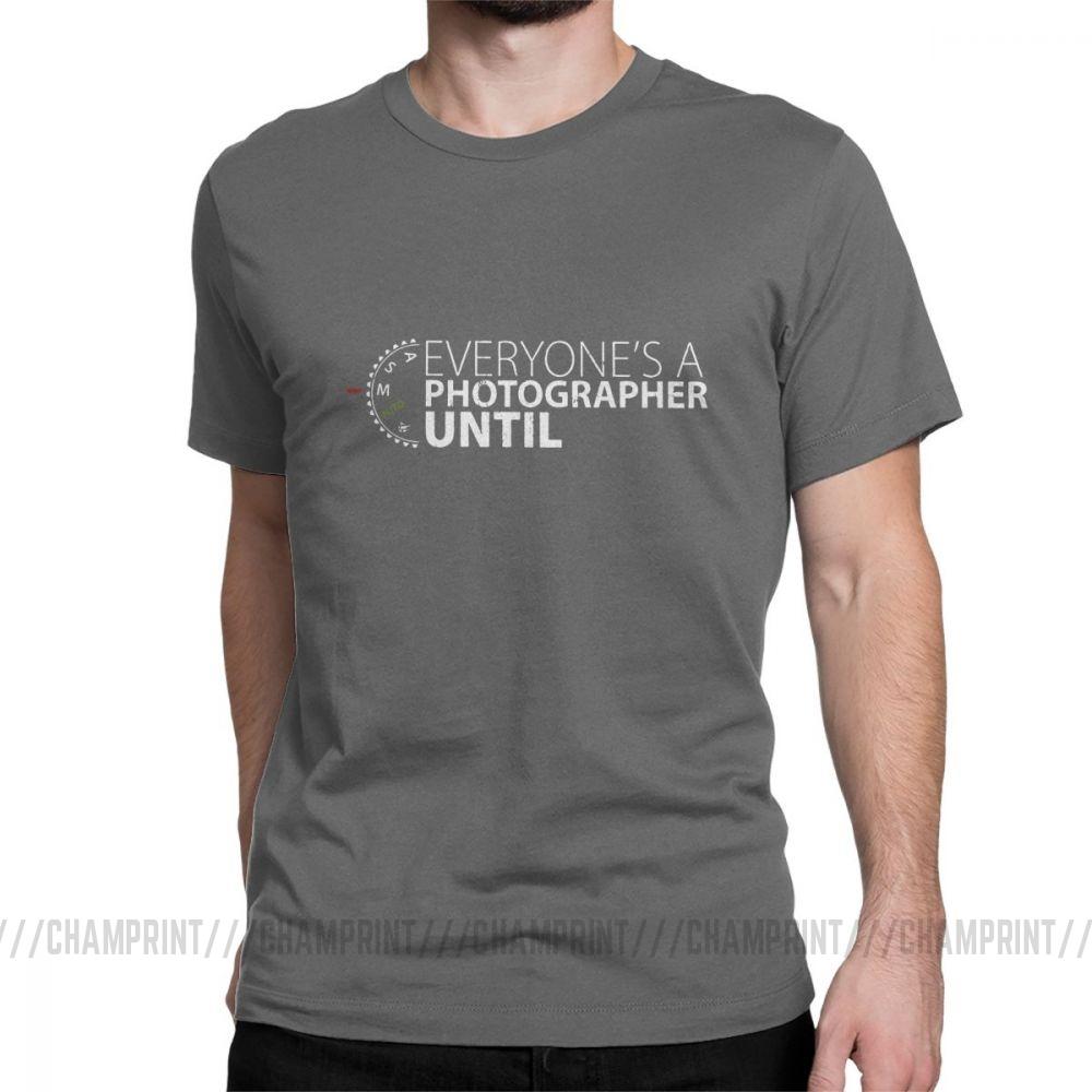 Everyone S A Photographer Until Men S T Shirt Manual Mode Funny Tee Shirt Short Sleeve