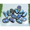 19X24-22X34MM Natural Blue Labradorite Oval Cabochon Loose Gemstone 13Pcs LL-981