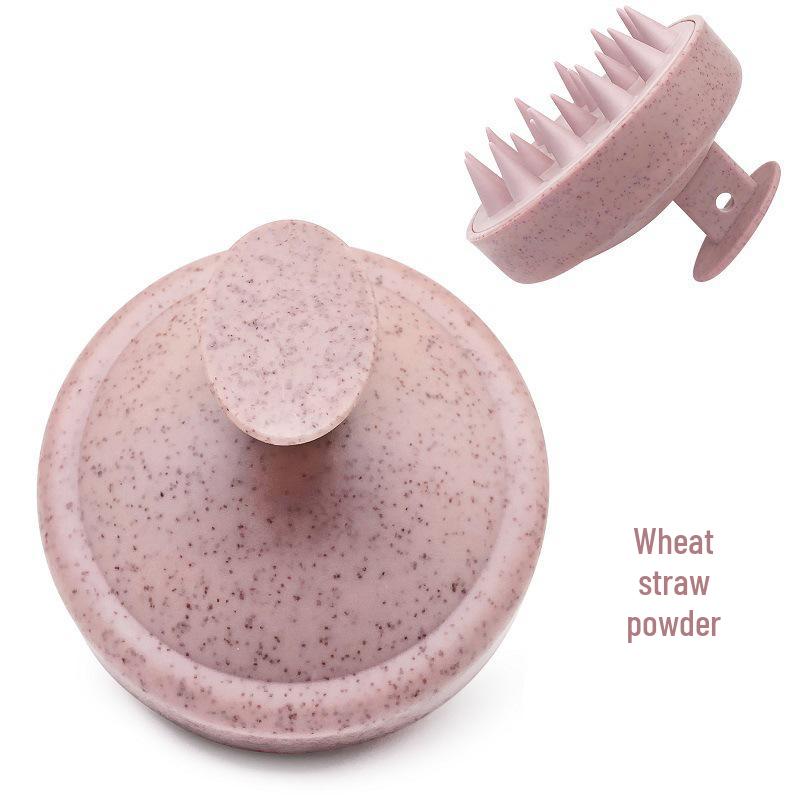 Экологичный массажер для кожи головы из пшеничной соломы: Мягкая резиновая щетка для шампуня для мужчин и женщин