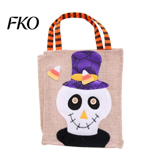 Halloween Gift Bags for Children Trick or Treat Bags, Kids Candy Non Woven Pumpkin Ghost Reusable Tote, Goodie Spooky Party Favor Non-tear