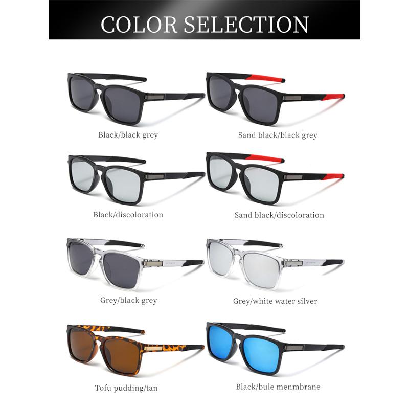 Polarized Square Sunglasses for Men UV400 Protection Lightweight Frame Ideal for Driving, Fishing & Outdoor Sports
